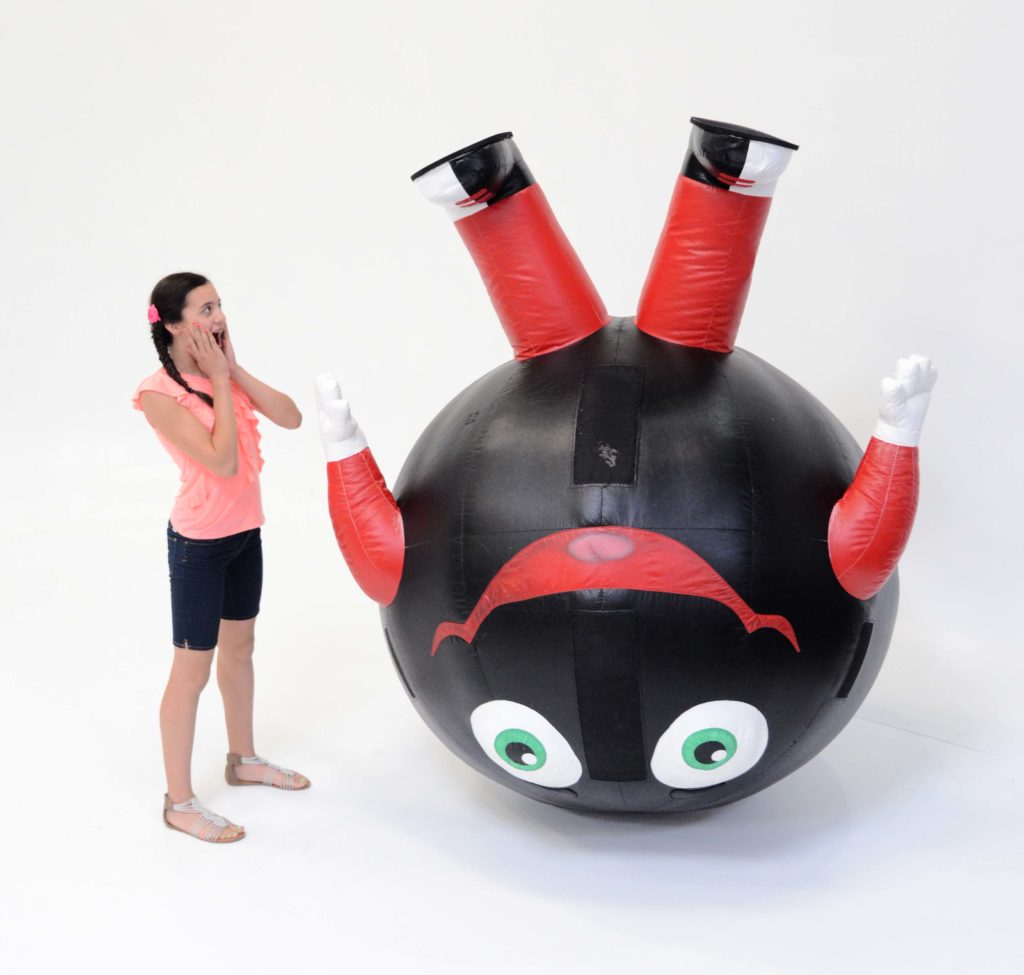 INFLATABLE BOWLING BALL MASCOT COSTUME
